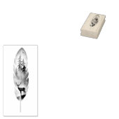 Enchanting Feather with Deer Buck Artwork ラバースタンプ (押印)