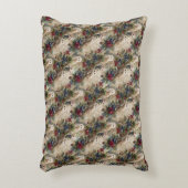 Enchanting Floral Owl アクセントクッション (正面(垂直))