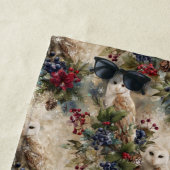 Enchanting Floral Owl ビーチタオル (インサイチュ)