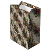 Enchanting Floral Owl ミディアムペーパーバッグ (裏面アングル)