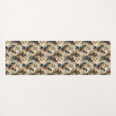 Enchanting Floral Owl ヨガマット (裏面(横))