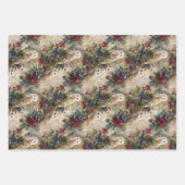 Enchanting Floral Owl ラッピングペーパーシート (正面2)