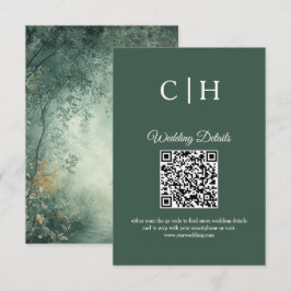 Enchanting Forest QR Code Wedding Enclosure エンクロージャーカード
