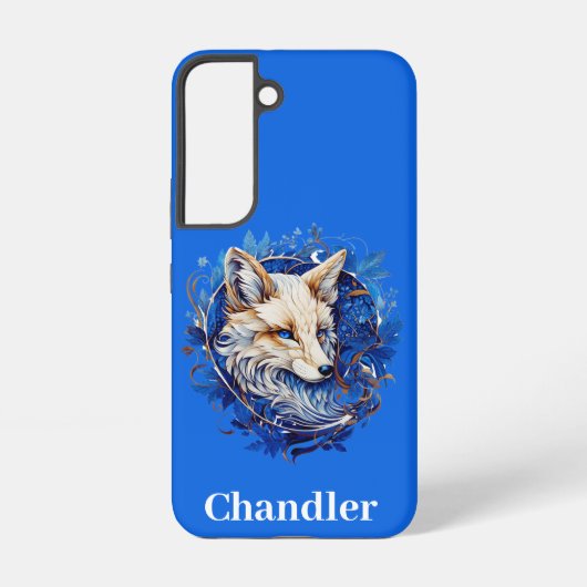 Enchanting Fox with Custom Name Samsung Galaxyケース (裏面)