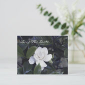 Enchanting Gardenia Save The Date Postcard 案内ポストカード (スタンド正面)