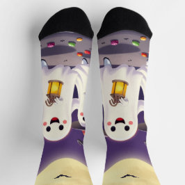 Enchanting Ghost Socks – Irresistibly Spooky Fun ソックス