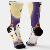 Enchanting Ghost Socks – Irresistibly Spooky Fun ソックス (傾斜あり)