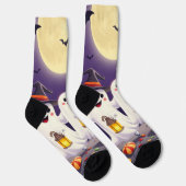 Enchanting Ghost Socks – Irresistibly Spooky Fun ソックス (右)