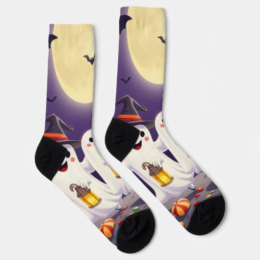 Enchanting Ghost Socks – Irresistibly Spooky Fun ソックス (右)