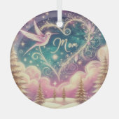Enchanting glass MoM Christmas ornament ガラスオーナメント (正面)