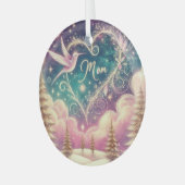 Enchanting glass MoM Christmas ornament ガラスオーナメント (正面左)