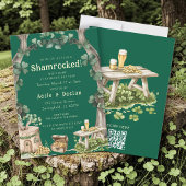 Enchanting Green Clover Forest St Patricks Day 招待状