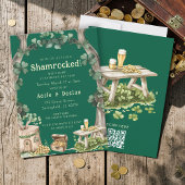 Enchanting Green Clover Forest St Patricks Day 招待状
