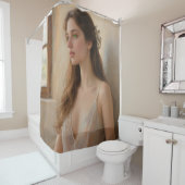 Enchanting Green Gaze シャワーカーテン (インサイチュ)