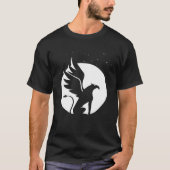 Enchanting Griffin graphic with Celestial Backdrop Tシャツ (正面)