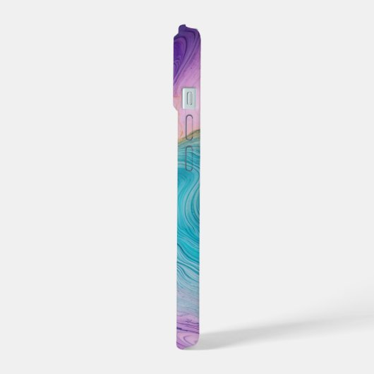 Enchanting Marbled Phone Case iPhone 15ケース (左側面)