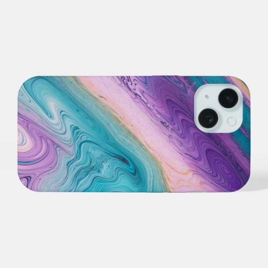 Enchanting Marbled Phone Case iPhone 15ケース (裏面横)
