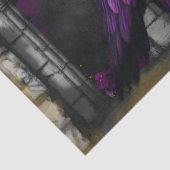 Enchanting Midnight Purple Crow Garden Decoupage 薄葉紙 (詳細)