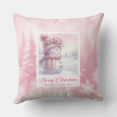 Enchanting Pinkmas Forest Scene Kids Pillow Gift クッション (裏面)