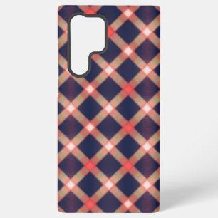 Enchanting Plaid Pattern Phone Case Samsung Galaxy S22 Ultraケース
