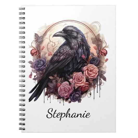 Enchanting Raven & Roses ノートブック (正面)