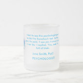 Enchanting Rorschach in Soft Blue for Psychology L フロストグラスマグカップ (中央)