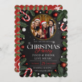 Enchanting Snowfall Christmas Party  招待状 (正面/裏面)