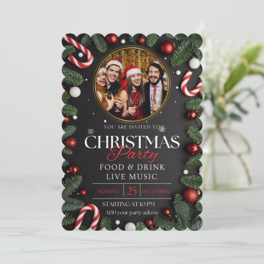 Enchanting Snowfall Christmas Party  招待状 (スタンド正面)