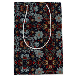 Enchanting Snowflake Symphony ミディアムペーパーバッグ