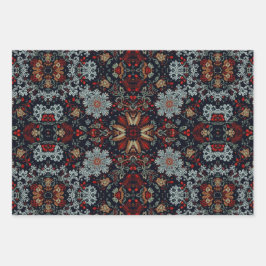 Enchanting Snowflake Symphony ラッピングペーパーシート