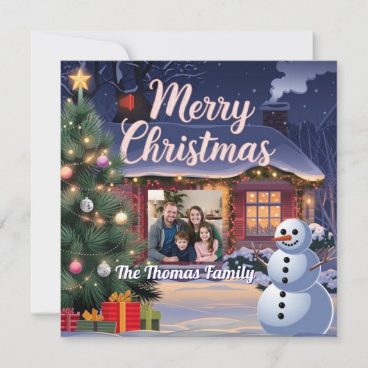Enchanting Snowy Christmas Card シーズンカード (正面)