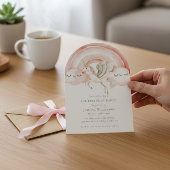 Enchanting Watercolor Castle Fairytale Birthday 招待状