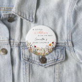 Enchanting White Meadow Little Wildflower 缶バッジ (インサイチュ)