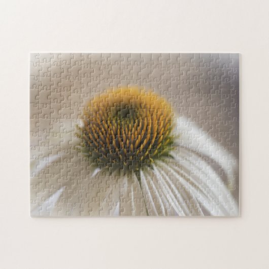 Enchanting White Swan Echinacea Puzzle ジグソーパズル (横)