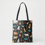 Enchanting Wildlife Wonderland  トートバッグ (正面)