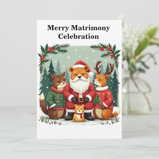 Enchanting Woodland Christmas  招待状 (スタンド正面)