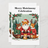 Enchanting Woodland Christmas  招待状 (正面/裏面)