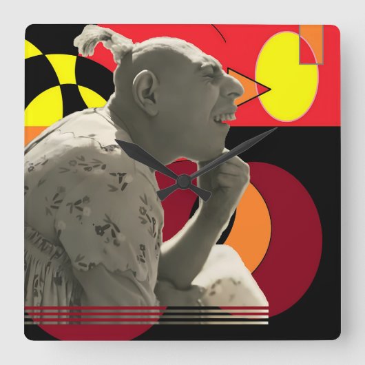 Encircled Hour of Delicacy スクエア壁時計 (正面)