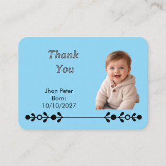 Enclosed card For New Born Baby エンクロージャーカード
