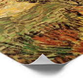 Enclosed Wheat Field w Peasant by Vincent van Gogh ポスター (角)