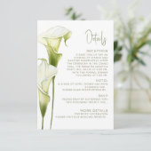 Enclosure Card Details for Wedding.  エンクロージャーカード (スタンド正面)