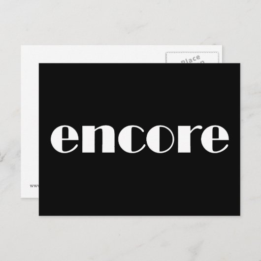Encoreはがき ポストカード (正面/裏面)
