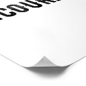 Encourage One Word Insrational Motivational Distre ポスター (角)