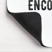 Encourage One Word Insrational Motivational Distre マウスパッド (コーナー)