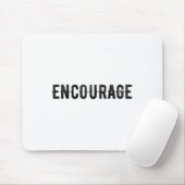 Encourage One Word Insrational Motivational Distre マウスパッド (マウス)