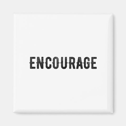 Encourage One Word Insrational Motivational Distre マグネット (正面)