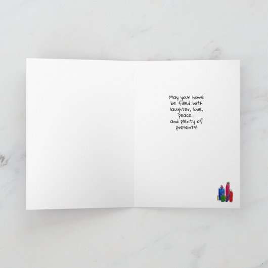 EncourageMeの雪だるま カード (内部)