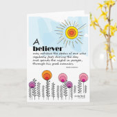 Encouragement for Believers Card カード (黄色い花)