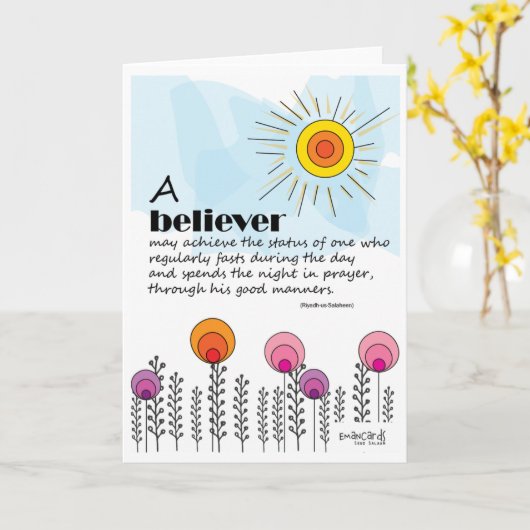 Encouragement for Believers Card カード (黄色い花)