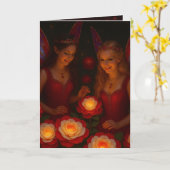 Encouragement Message Stay Strong Thinking of You カード (黄色い花)